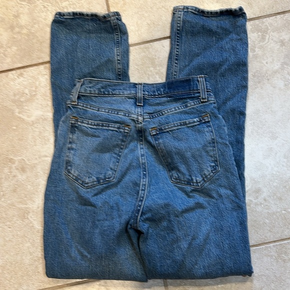 Abercrombie & Fitch Curve Love Ultra High Rise 90s Straight Jeans 0 - Picture 8 of 10